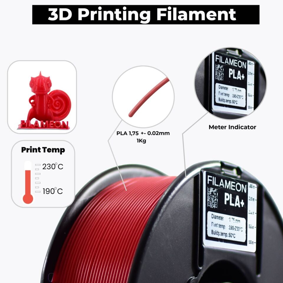 PLA + Filament Kırmızı