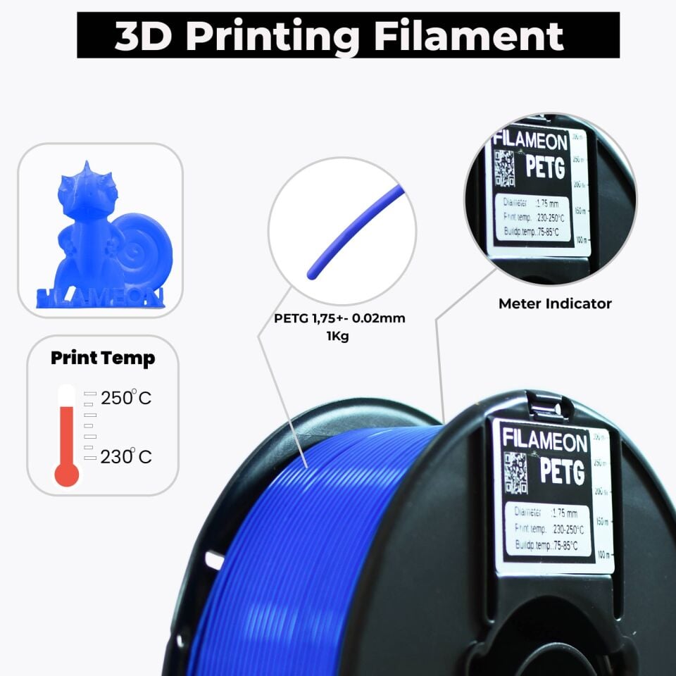 PETG Filament Mavi